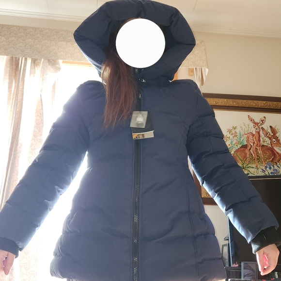 Women's Navy Blue HEAVY DUTY winter coat - Picture 10 of 10